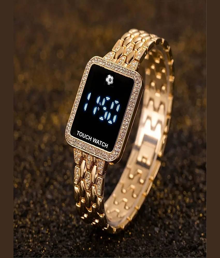 Renaissance Traders Rose Gold Metal Digital Womens Watch