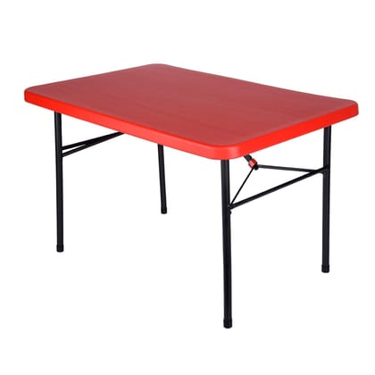 Supreme Furniture Swiss Foldable, Rectangle Plastic Table, Suitable for Study, Office, Work from Home, School, Living Room, Dining, Restaurant, Cafeteria, Resort, Indoor & Outdoor