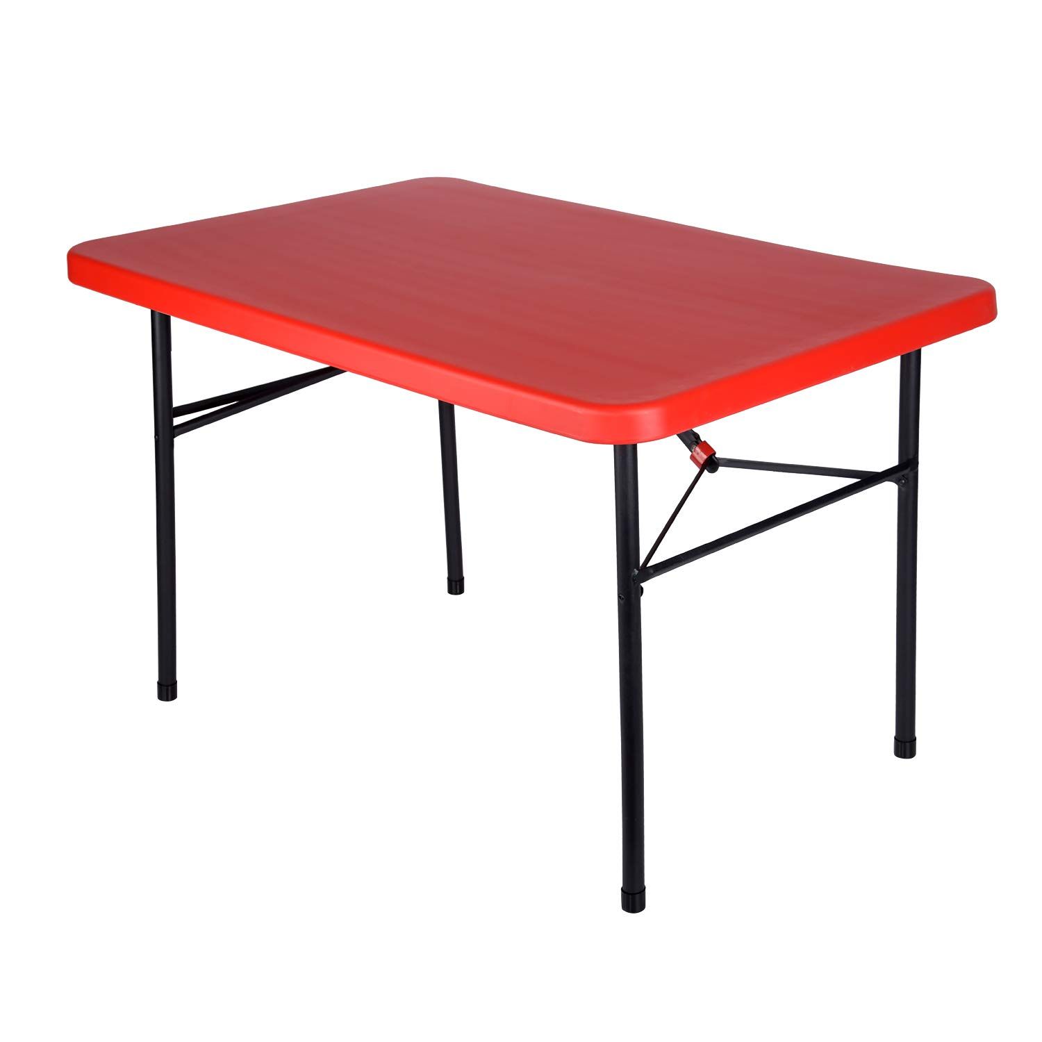 Supreme Furniture Swiss Foldable, Rectangle Plastic Table, Suitable for Study, Office, Work from Home, School, Living Room, Dining, Restaurant, Cafeteria, Resort, Indoor & Outdoor