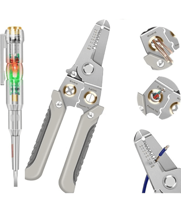 Special Wire Stripper for Electrician Decrustation Pliers Multi-functional wire stripper and cutter, wire cutter tool, wire cutter stripper, wire cutter plier, (WIRE STRIPPER)