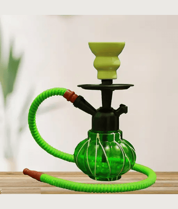 Burj Green Small Pumpkin Hookah With Charcoal Pack