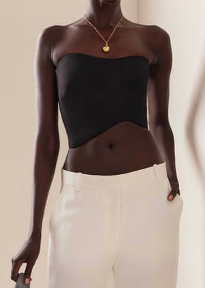 Abstract Tube Top-XXS