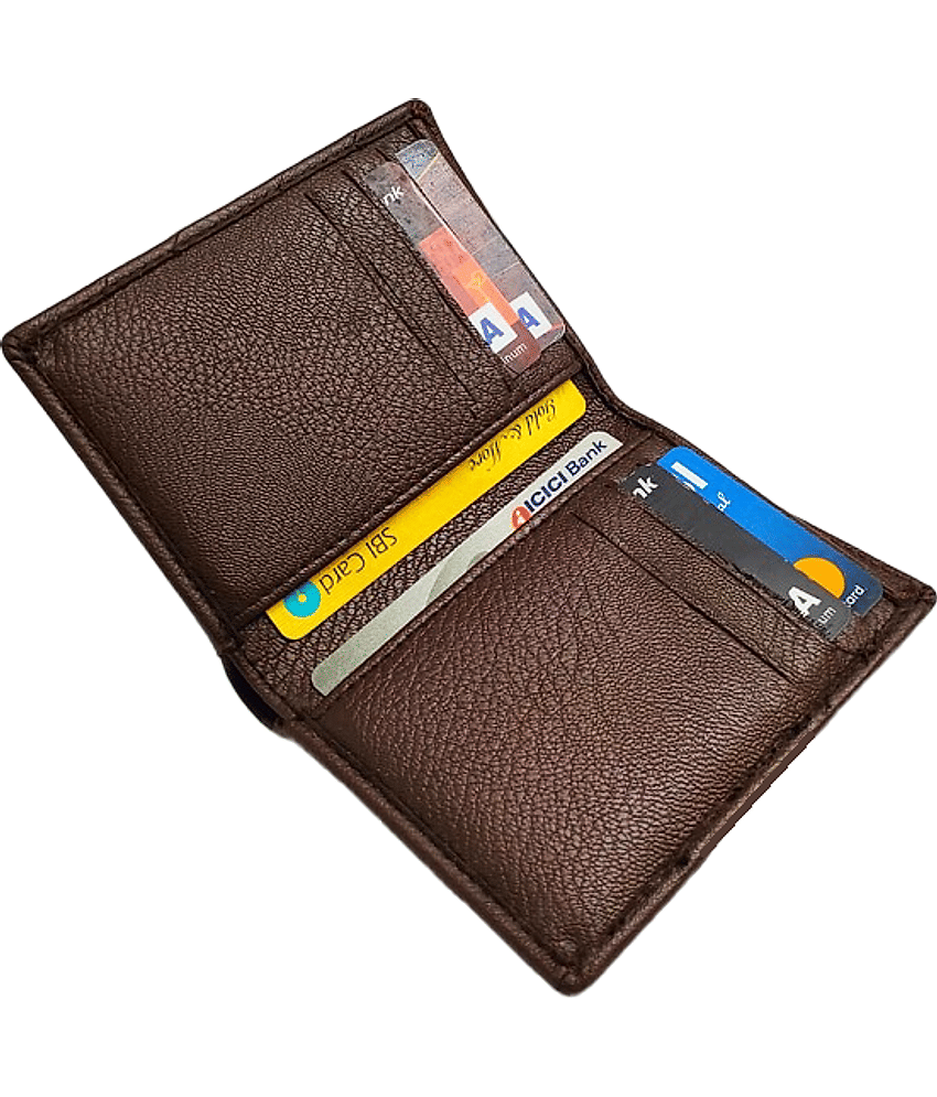 RAGE GAZE - Brown PU Men's Regular Wallet ( Pack of 1 )