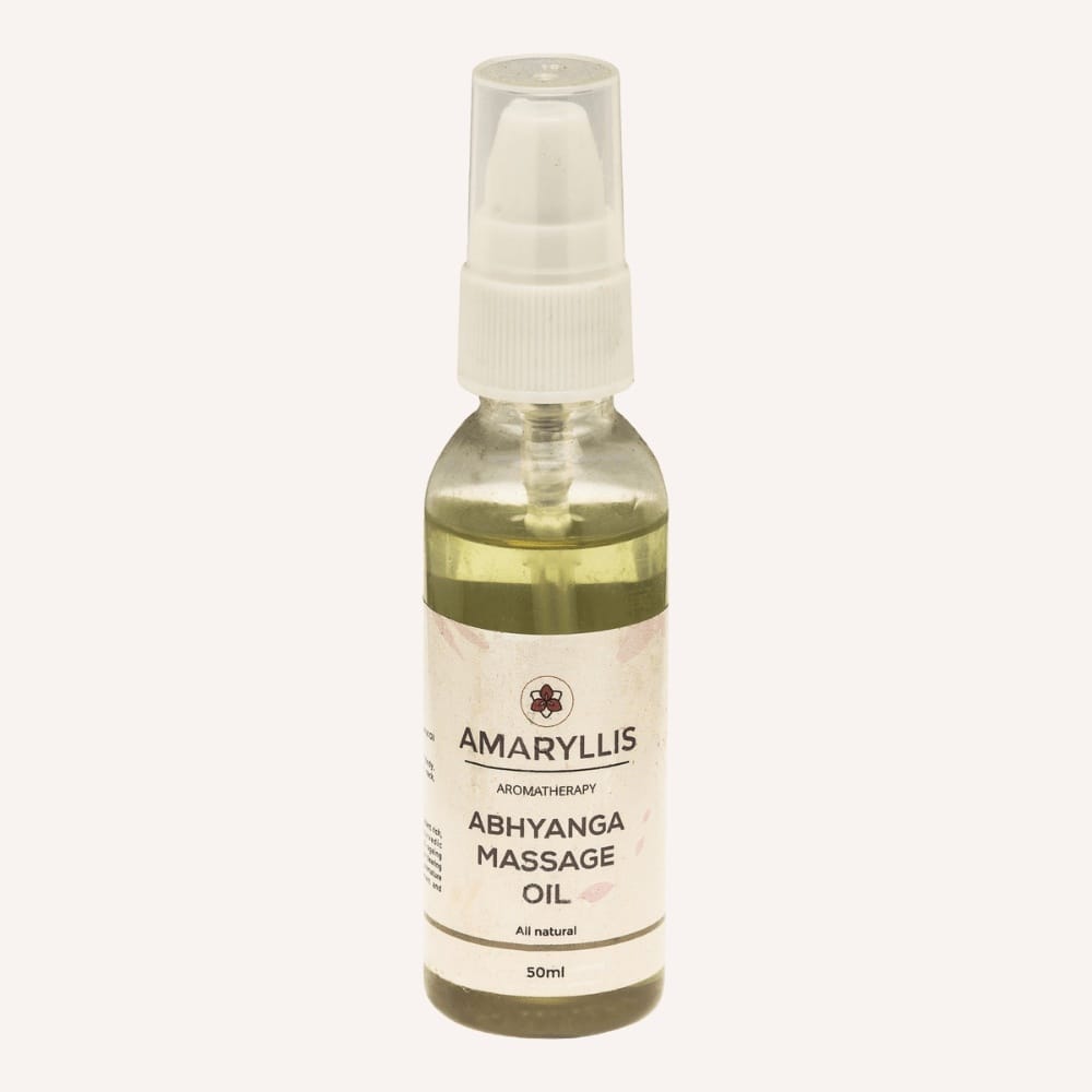 Amaryllis Abhyanga Therapeutic Massage Oil (50ml) | Moringa & Lavender Infusion | Stress Relief & Skin Rejuvenation