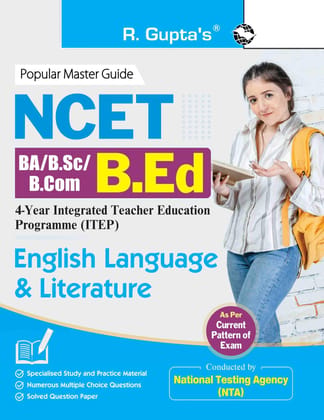 NCET: BA/B.Sc/B.Com'B.Ed (4-Year Integrated Teacher Education Programme) English Language & Literature [Paperback] [Jan 07, 2026] RPH Editorial Board
