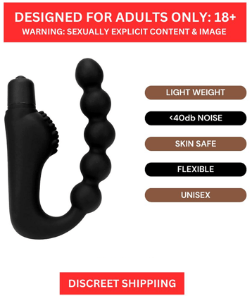 Naughty Toy PresentPremium Quality Vibrating Anal Beads Silicone Massager Stimulate Orgasm By Kamahouse
