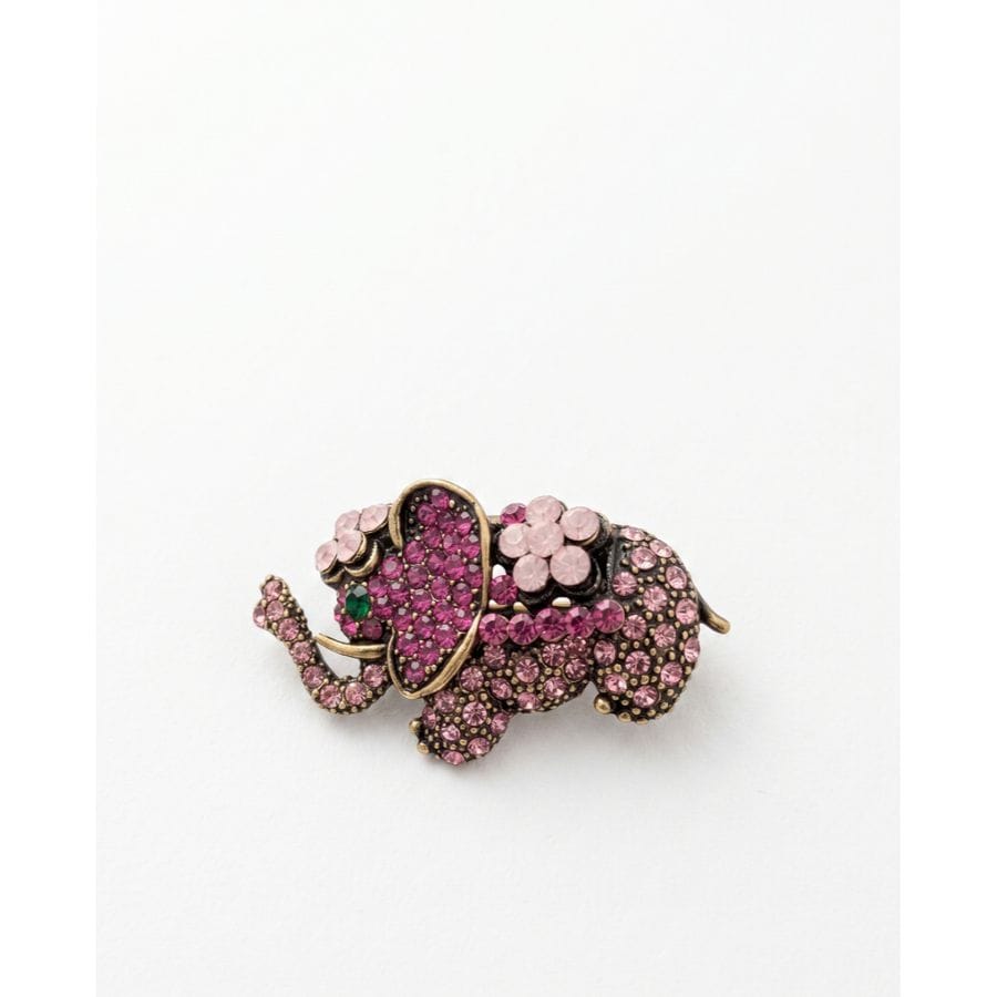 Brooch Embellished Elephant