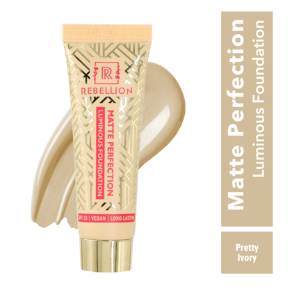 Rebellion Matte Perfection Luminous Foundation-Luminous Foundation - Pretty Ivory 11