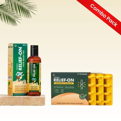 Relief on Oil 100ml and Relief on Capsule 3x10 - Combo Pack