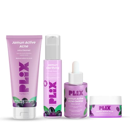 Jamun Active Acne Regime with Cleanser, Toner & Moisturizer   __Starter Pack__