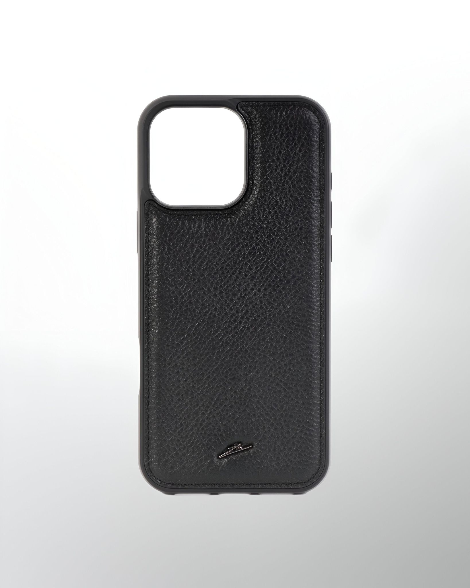iPhone 16 Series Leather Case with MagSafe (Plain Black)-iPhone 16 Pro Max