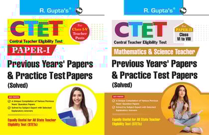 CTET: Previous Years' Papers & Practice Test Papers (Paper-II) Mathematics & Science Teachers (Class VI-VIII)+Previous Papers & Practice Paper (Paper-I) (Class I-V Teachers)(Set of 2 Books) [Paperback] [Jan 01, 2020] RPH Editorial Board