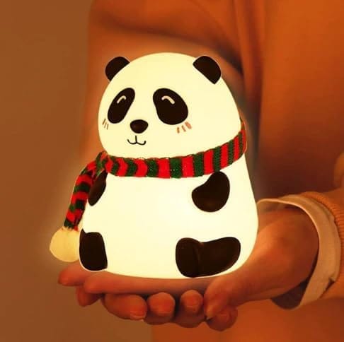 Adorable Panda LED Night Light - Color Changing Silicone Lamp