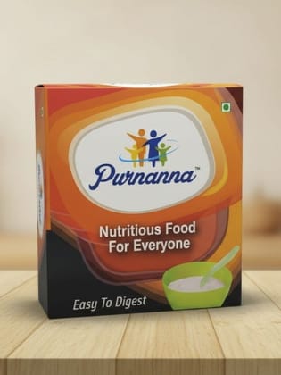 PurnAnna With Sugar - Balanced Multi-Grain Infant & Elderly Food Mix (FSSAI Certified, 55+ Cereals & Pulses, Prescribed by 40+ Doctors)