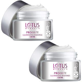 Lotus Herbals Probrite Illuminating Radiance Cream  With Probiotic Actives  50G ( Pack Of 2 )