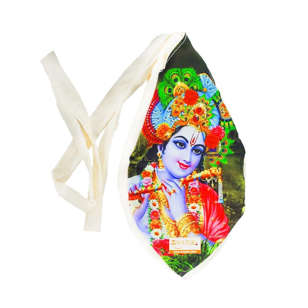 MAYAPURI Lord Krishna Printed Chanting Bag/Japa Mala Bag with Sakshi Mala Counter - Pooja Needs | Buy online on ZillyBuy