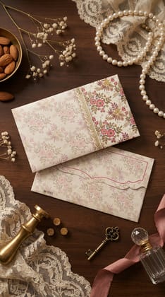 The Pastel Meadow Envelope – Elegant Modern Money Envelope for Stylish Gifting