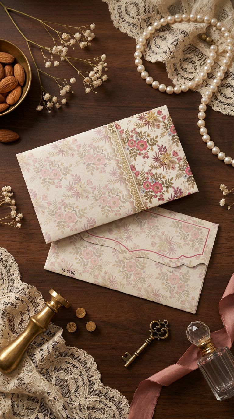 The Pastel Meadow Envelope – Elegant Modern Money Envelope for Stylish Gifting