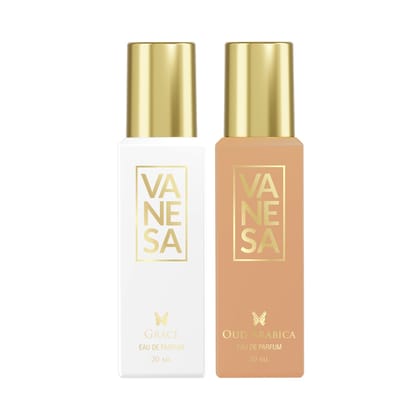 Vanesa Pack of 2 Perfume (Grace + Oud Arabica) - 20ml Each