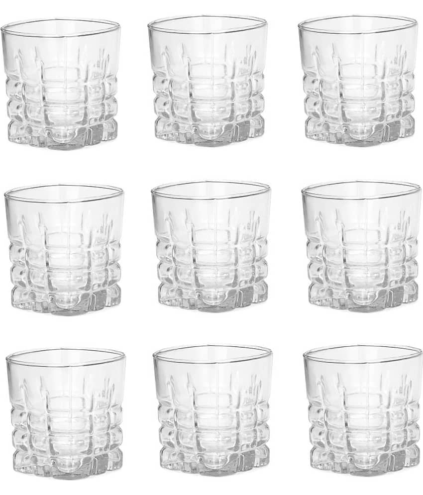 Somil Water/Juice  Glasses Set,  200 ML - (Pack Of 9)