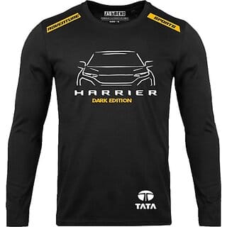 FastB Men Typography Round Neck Black T-Shirt