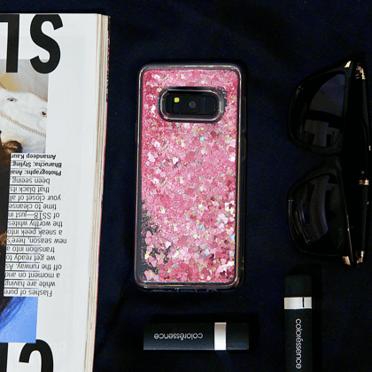 Dynamic Hearts Bling Glitter Sequin Case-Samsung Galaxy S8