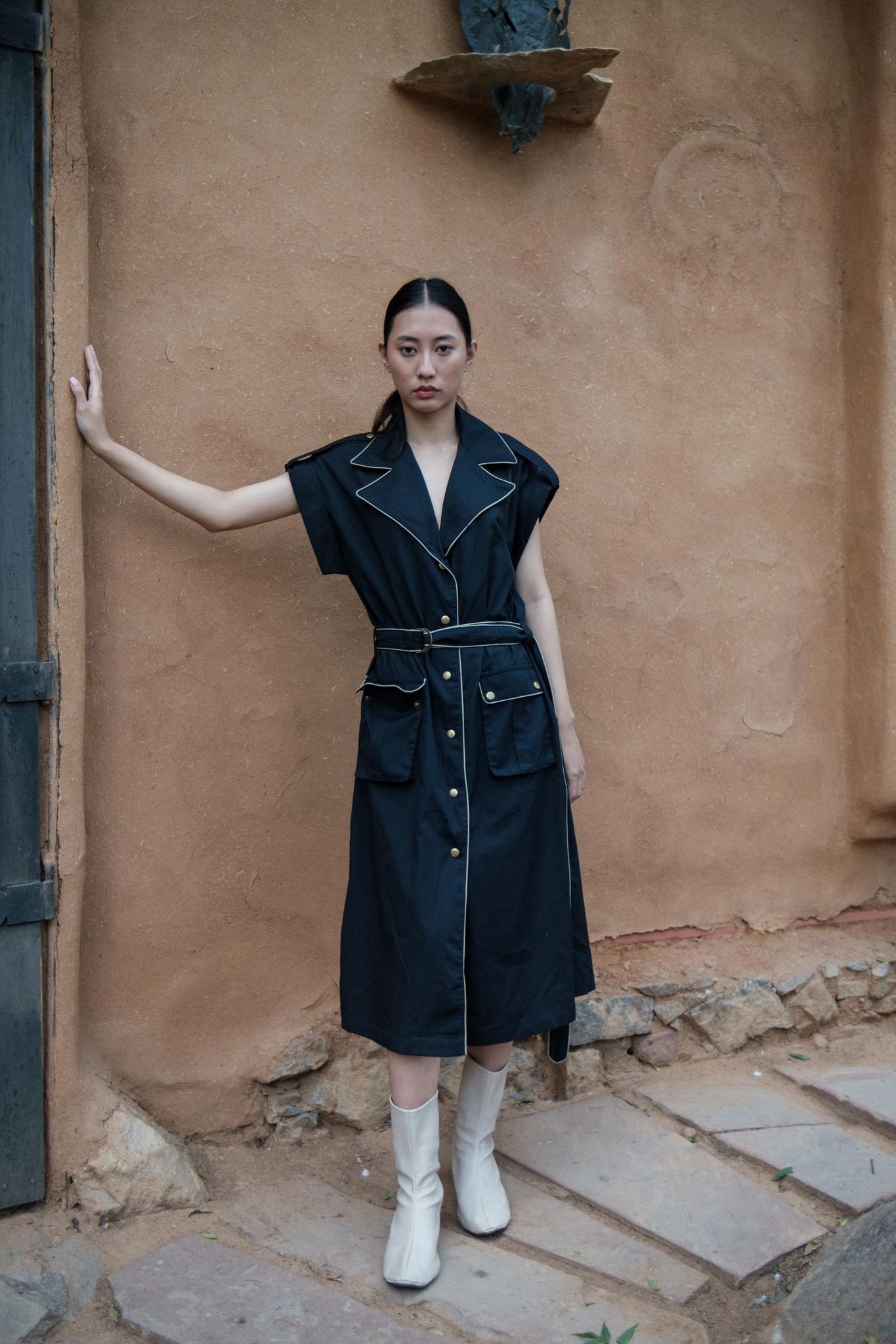 Harajuku Trench Black-XS