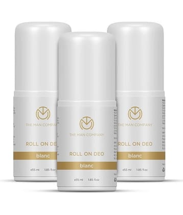 The Man Company BLANC Roll On Deo for Men, Pack of 3 Deodorant Roll-ons for Men 55 ml ( Pack of 3 )