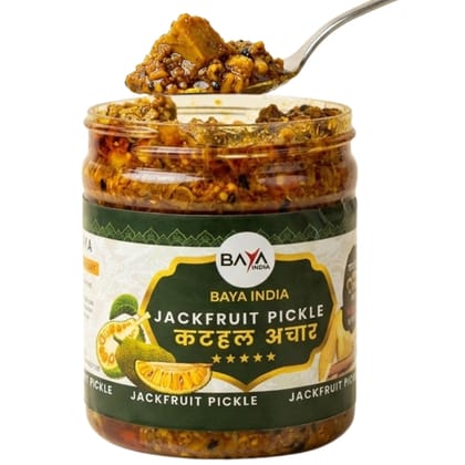 Baya India Homemade Kathal ka Achar | Authentic Jackfruit Pickle | Traditional Indian Spicy & Tangy Achar | No Preservatives | Homemade Taste Baya India Homemade Kathal ka Achar | Authentic Jackfruit Pickle | Traditional Indian Spicy & Tangy Achar | No Preservatives | Homemade Taste