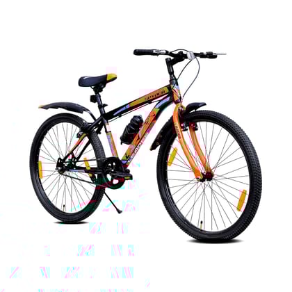 Leader Spyder 27.5T MTB Cycle/Bike Single Speed With Complete Accessories 27.5 T Mountain Cycle (Single Speed, Black, Orange)