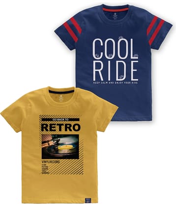 CODEZ Pack of 3 Boys Cotton Blend T-Shirt ( Multi Color )