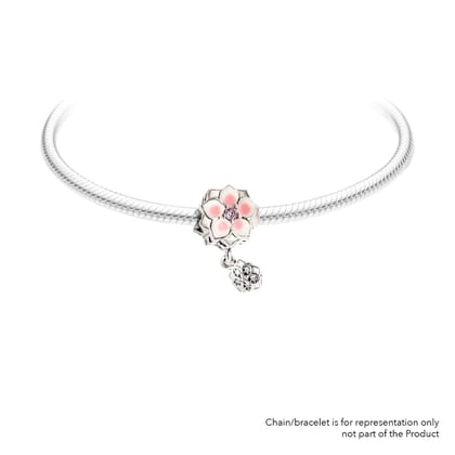 Periwinkle | 925 Silver charms for Bracelets / Chain-Free / Silver / Modern