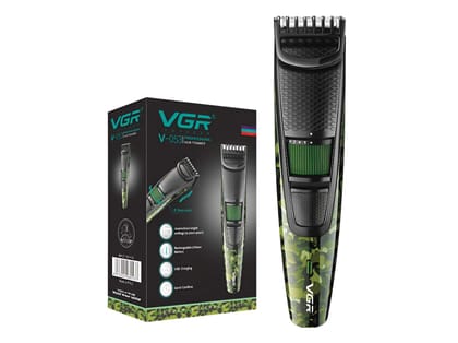 VGR V-053 Hair Trimmer For Men, Army Green