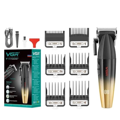 VGR V-003 Professional Hair Clipper For Men, (Black/gold) - Gold