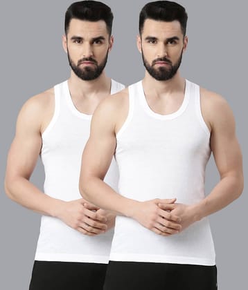 Force NXT Pack of 2 Cotton Undershirt For Men ( White )