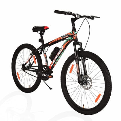 Leader Beast 26T Hybrid Cycle For City Ride With Front Suspension And Disc Brake 26 T Hybrid Cycle/City Bike (Single Speed, Black, Green, Orange) Leader Beast 26T Hybrid Cycle For City Ride With Front Suspension And Disc Brake 26 T Hybrid Cycle/City Bike (Single Speed, Black, Green, Orange)