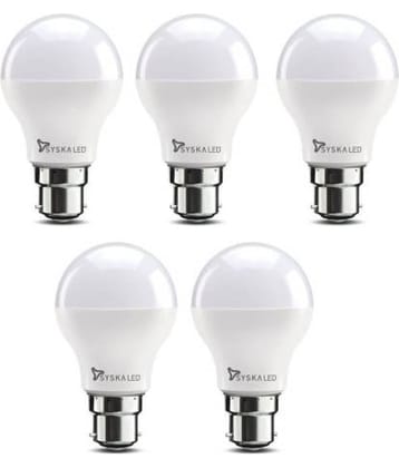 Syska 9W LED Bulb Cool Day Light - Pack of 5