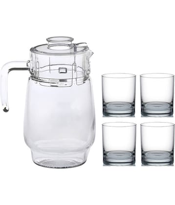 Somil Jug & Glass Set- A52 Glass Jug and Glass Combo 1750 mL