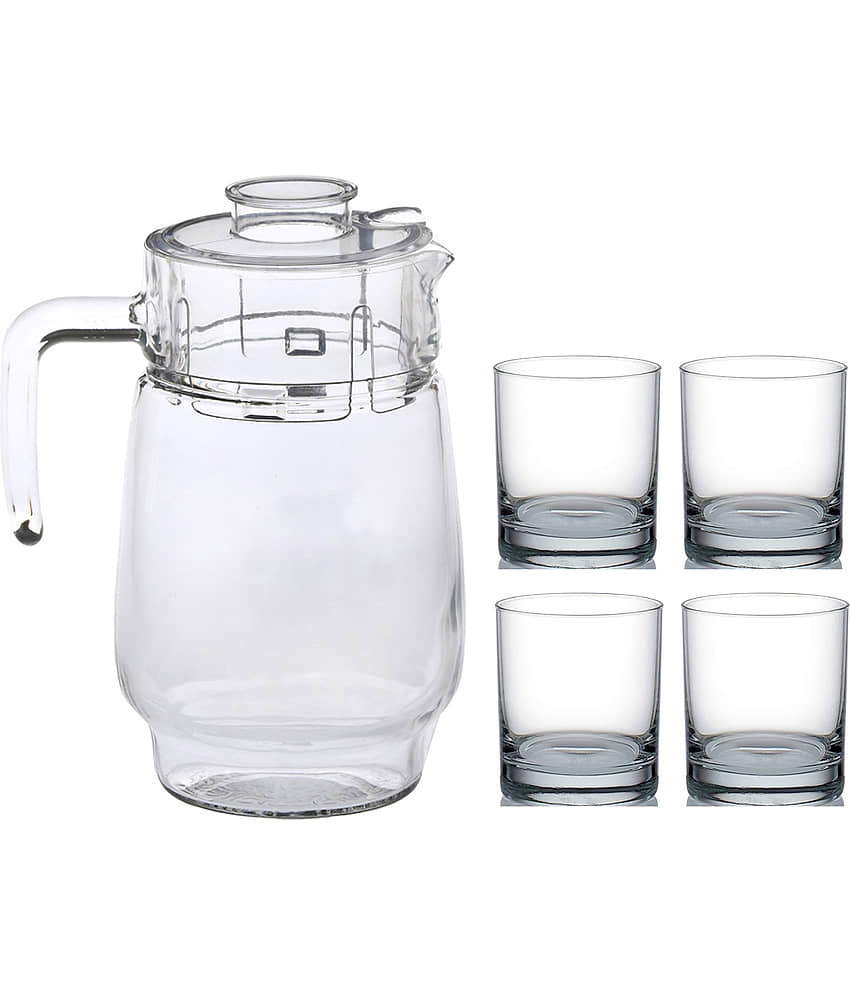 Somil Jug & Glass Set- A52 Glass Jug and Glass Combo 1750 mL