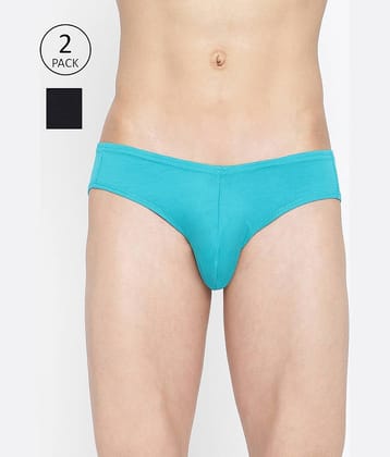 La Intimo Pack of 2 Cotton Briefs For Men's ( Multicolor )