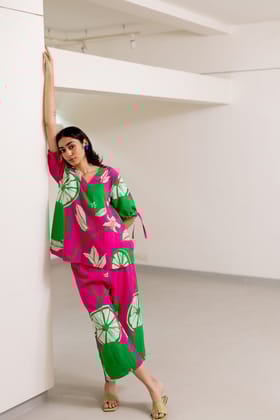 Citrus Grove Top and Pants Co-Ord-S