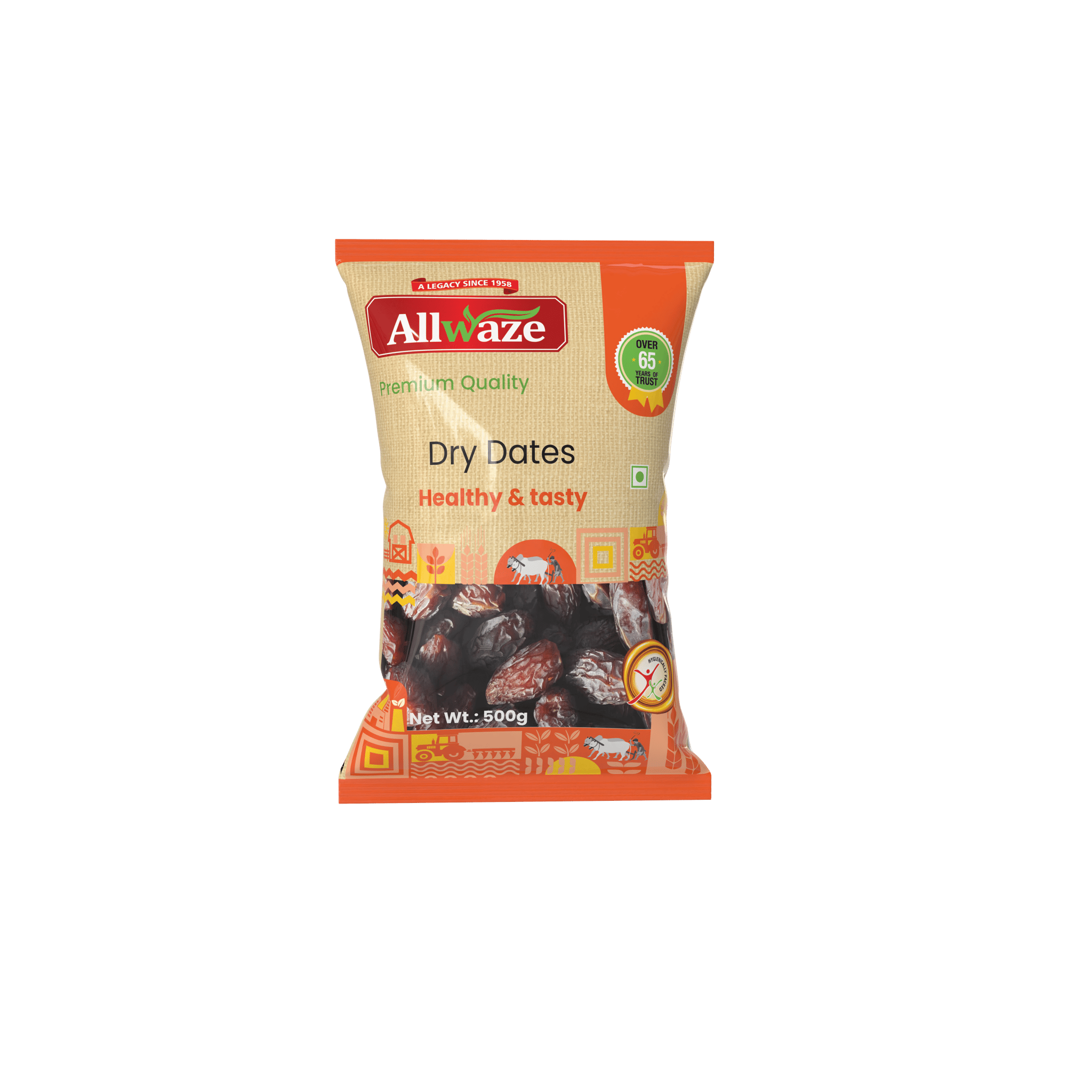 Allwaze Dry Dates 500gram