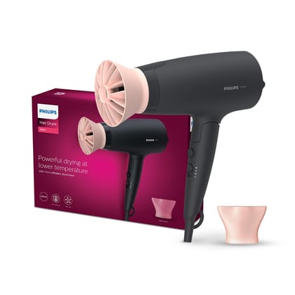 Philips BHD356/10 Hair Dryer 6 Styling options for Salon like blow dry, 2100 Watts- Black