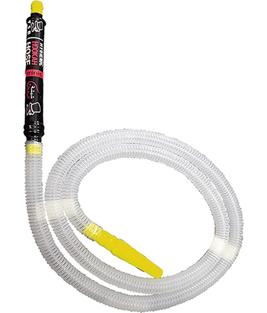 PuffSmart Plastic White Hookah Hose 1 m