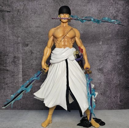 Swordmaster Figure with 4 Heads & 3 Swords(26 Cm)