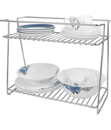 Winstar - Silver Stainless Steel Storage Racks ( Pack of 1 )