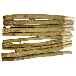 (Pack of 20) Sahada Tree Twigs Natural Organic Sand Paper Tree Sticks/Siamese Rough Bush/Toothbrush Tree Twigs/Dantun Daant Sticks Chew Sticks for Brushing Teeth | Removes Bad Breath
