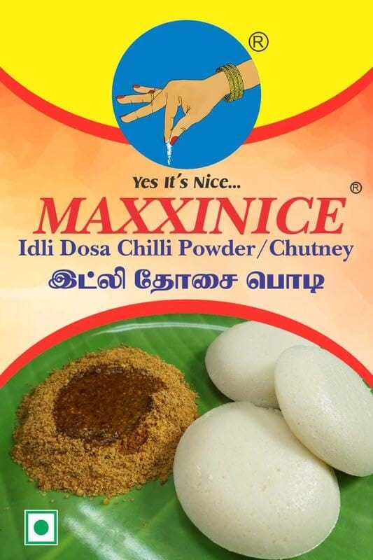 MAXXINICE Chilli Chutney Powder | Idli Milagai Podi | Spicy & Flavorful Chutney Powder for Idli, Dosa & Rice � 500g