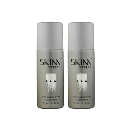 Titan Skinn Raw Deodorant For Men 150ml-Pack of 2