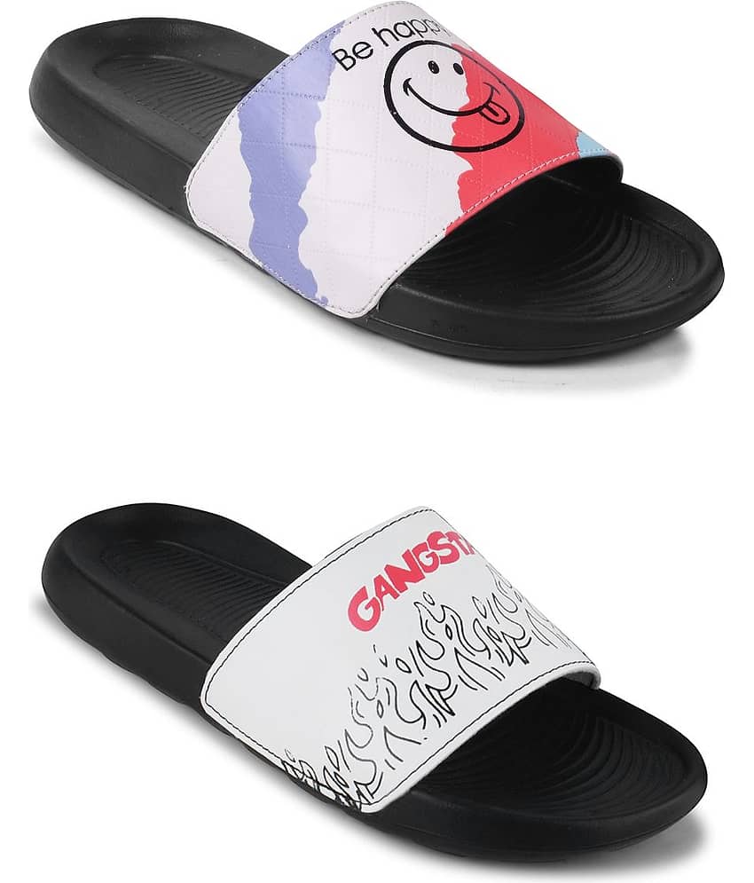 PERY PAO Black Men's Slide Flip Flop